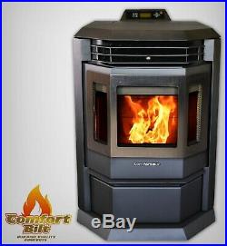 Comfortbilt HP22 Metallic Black Pellet Stove Fireplace 50000 btu withSS
