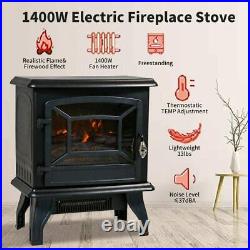 20 Freestanding Electric Fireplace Heater Stove 1500W Indoor Fireplace Stove