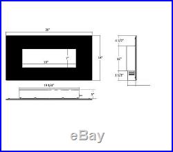 26 Contemporary Dimensional Flame Tempered Glass Electric Fireplace 1500With750W