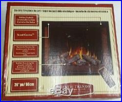 26 Electric Fireplace/firebox Mantel Insert Heater Remote Control Logs/flames