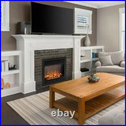 28.5 Electric Fireplace Embedded Insert Heater Remote With 3 Flame Option