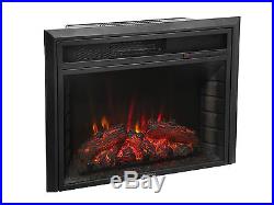 28 Fireplace Electric Remote Insert Freestanding 1500W 5200BTU Glass Flame LED