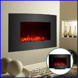 35x22 Large 1500W Electric Fireplace Wall Mount & Free Standing Heater with RC