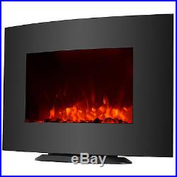 35x22 Large 1500W Electric Fireplace Wall Mount & Free Standing Heater with RC