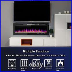 36 Inch Electric Fireplace in-Wall Recessed and Wall Mounted Fireplace