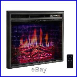 36 Recessed Electric Fireplace Insert, Traditional Electric Stove Heater 1500W