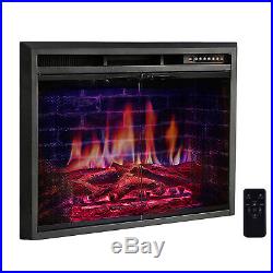 39 Electric Fireplace Insert, Traditional Stove with Remote Control and Timer