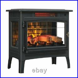 3D Infrared Quartz Electric Stove Fireplace Flame Effect Heater Adjustable Home