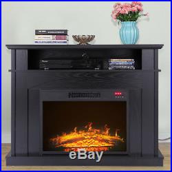 41 Free Standing 1500W Electric Fireplace TV Console Stand Adjustable Temperatu