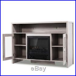 42.5 Large 1250W Room Adjustable Electric Fireplace TV stand Gray