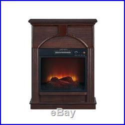 48 Electric Fireplace Adjustable Heater Stand Table 4600 BTU LED Flames Luxury