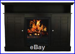 48 Electric Fireplace Flame TV Stand Entertainment Media Storage Drawers New