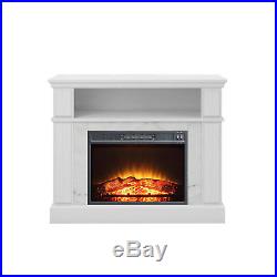 50 TV Stand Media Fireplace Electric Heater Wood Entertainment Storage Console