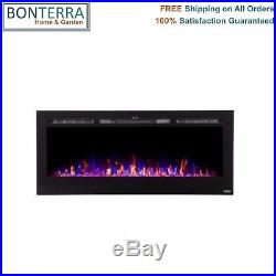 50 Touchstone 80004 Sideline Recessed Mounted Electric Fireplace