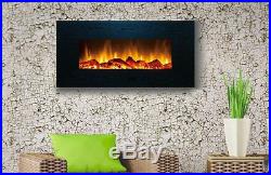 50 Touchstone Wall Mount Fireplace The Onyx Heats 400 sq ft Remote 80001