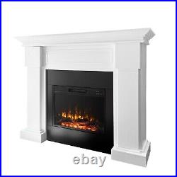 55.12 Electric Fireplace with Mantel, 1500W Freestanding Heater Remote Control