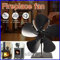 5 Blowers Stove Fan Heat Powered Silent for Wood Log Burner Fireplace Stove Fan