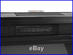 750With1500W Embedded 28 Electric Fireplace Insert Heater Glass Log Adjust Flame