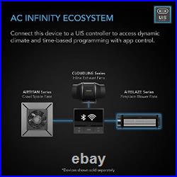 AC Infinity AIRBLAZE S10, Universal Fireplace Blower Fan Kit 10-Inch, Black