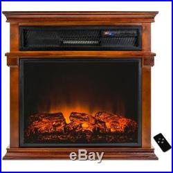 ADKY SF230-23 29 Freestanding Electric Fireplace Mantel Heater Brown Wood 124