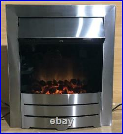 Adam Colorado 2kW Electric Inset Fire Brushed Steel-no-0253