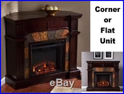 Adjustable Electric Corner / Flat Fireplace Mantle Fireplaces 45 Mantel Heater