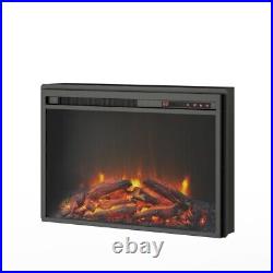 AltraFlame 23 x 18 Glass Front Electric Fireplace Insert, Black