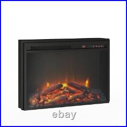 AltraFlame 23 x 18 Glass Front Electric Fireplace Insert, Black