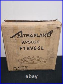 Altra F18V66L 1400W Electric Fireplace Black 18 Inch New Open Box