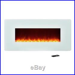 Altra Kenna 35'' Wall Mounted Electric Fireplace in White