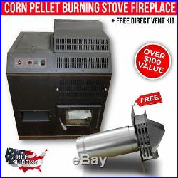 Amaizablaze Corn Pellet Burning Stove Fireplace Freestanding Adjustable 70K BTU
