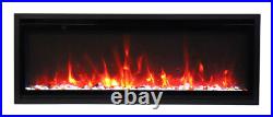 Amantii 42 Symmetry Xtra Slim Electric Fireplace, Remote, Surround, SYM-SLIM-42