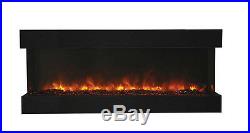 Amantii 60-TRU-VIEW-XL 3 Sided Electric Fireplace Multi Color Lets Make A Deal