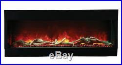 Amantii 60-TRU-VIEW-XL 3 Sided Electric Fireplace Multi Color Lets Make A Deal