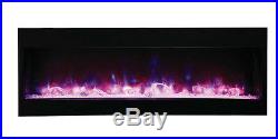 Amantii 72-TRU-VIEW-XL 3 Sided Electric Fireplace Multi Color Lets Make A Deal