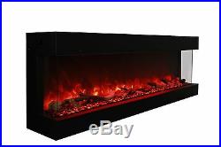 Amantii 72-TRU-VIEW-XL 3 Sided Electric Fireplace Sleek 72 New Release Panorama