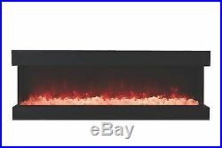 Amantii 72-TRU-VIEW-XL 3 Sided Electric Fireplace Sleek 72 New Release Panorama
