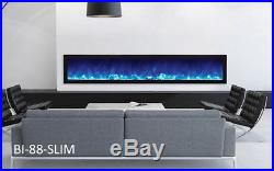 Amantii BI-88-SLIM, 88 Panorama Series Built In Linear Electric Fireplace DEALS