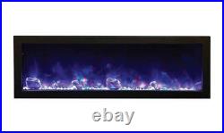 Amantii Bi-50-Slim Panorama Series Electric Fireplace Built In Fire & Ice Deals
