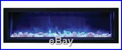 Amantii Panorama Series 72 3 Sided Electric Fireplace 72-TRU-VIEW-XL