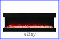Amantii Panorama Series 72-TRU-VIEW-XL Sided Electric Fireplace 72 NEW MODEL