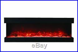 Amantii Panorama Series 72-TRU-VIEW-XL Sided Electric Fireplace 72 NEW MODEL