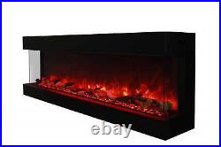 Amantii True-View Series Indoor/Outdoor Electric Fireplace, 72 Inch