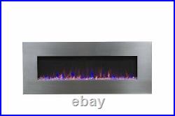 AudioFlare Stainless 50 Recessed Electric Fireplace