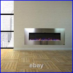AudioFlare Stainless 50 Recessed Electric Fireplace