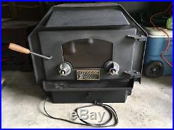 Aurora Wood Burning Stove/Fireplace With Blower