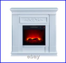 BOLD FLAME Electric Fireplace 38 Inch Wall/Corner White LED Heater