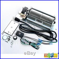 Bbq factory GZ550 Replacement Fireplace Blower Fan KIT for Continental, Rotom