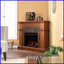 Cartwright Convertible Electric Fireplace Mission Oak
