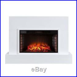 Cfp27909 High Gloss White Finish Electric Fireplace With Remote Control